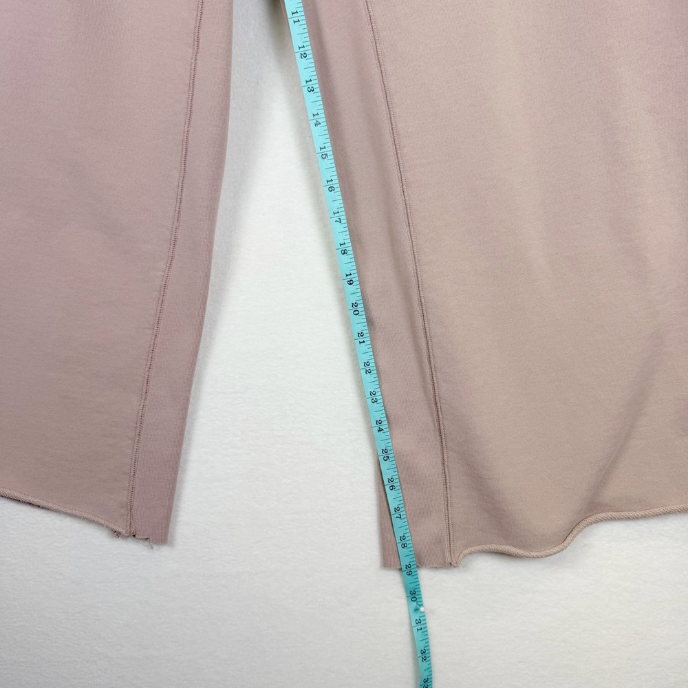 SKIMS Deconstructed French Terry Wide Leg Pants Fawn Raw Edge Sweatpants XL - Picture 8 of 11